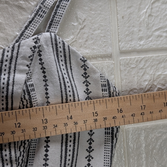 242- Old Navy Striped Black and White Summer Dress (Boho) - Picture 4 of 7